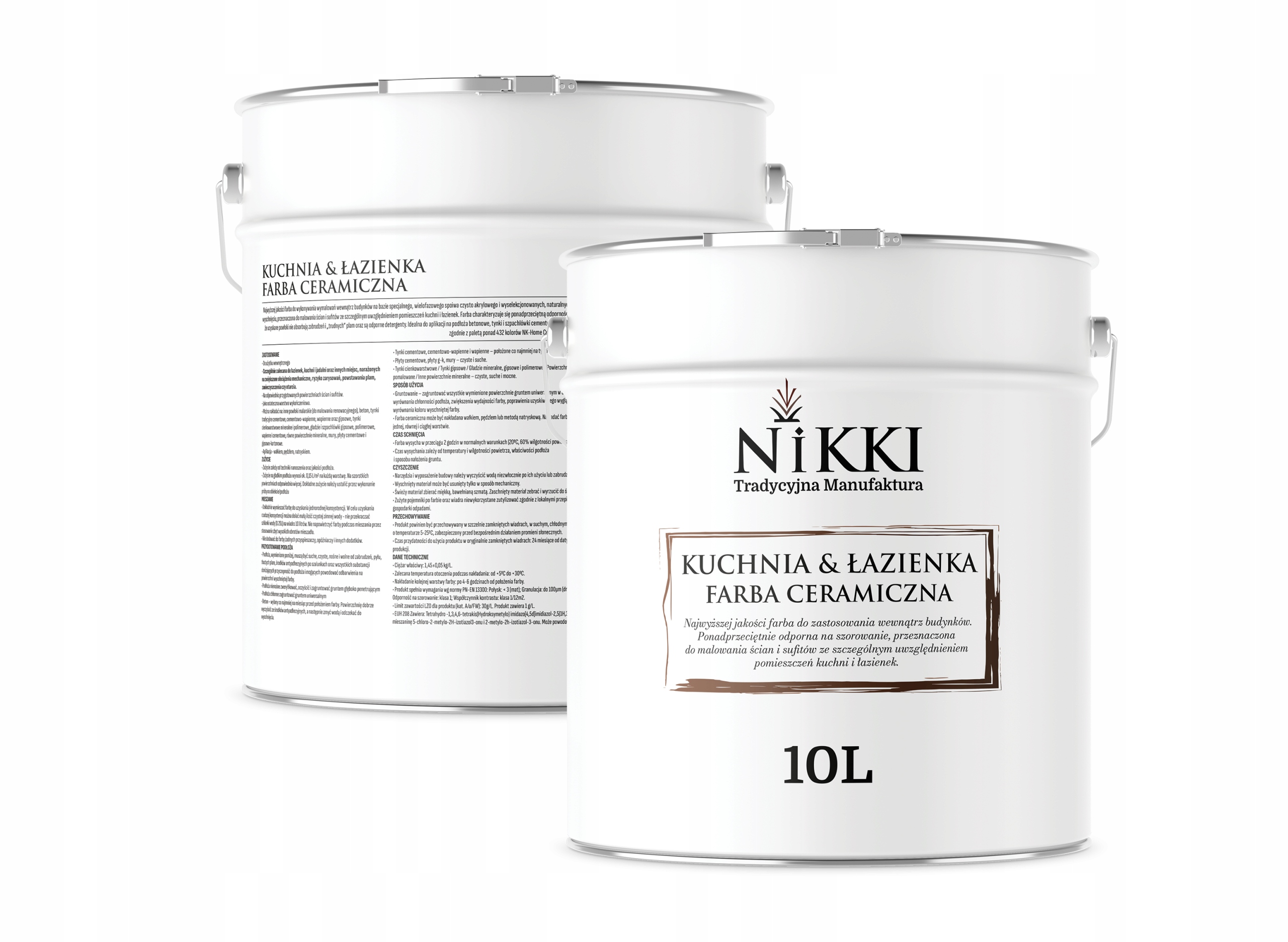 Keramická Farba Kuchyňa Kúpeľňa Bledožltá H6883 Mat 2x10L Nástenná