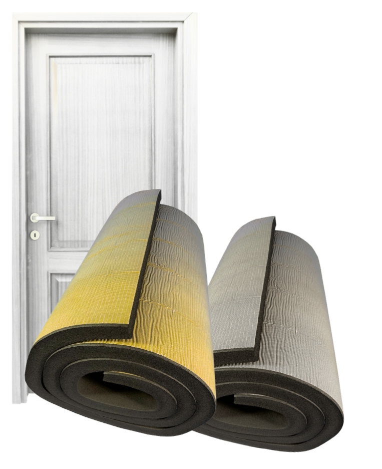 Tlumení Zateplení Izolace Dveří Sada Pěn s lepidlem Černá Abm