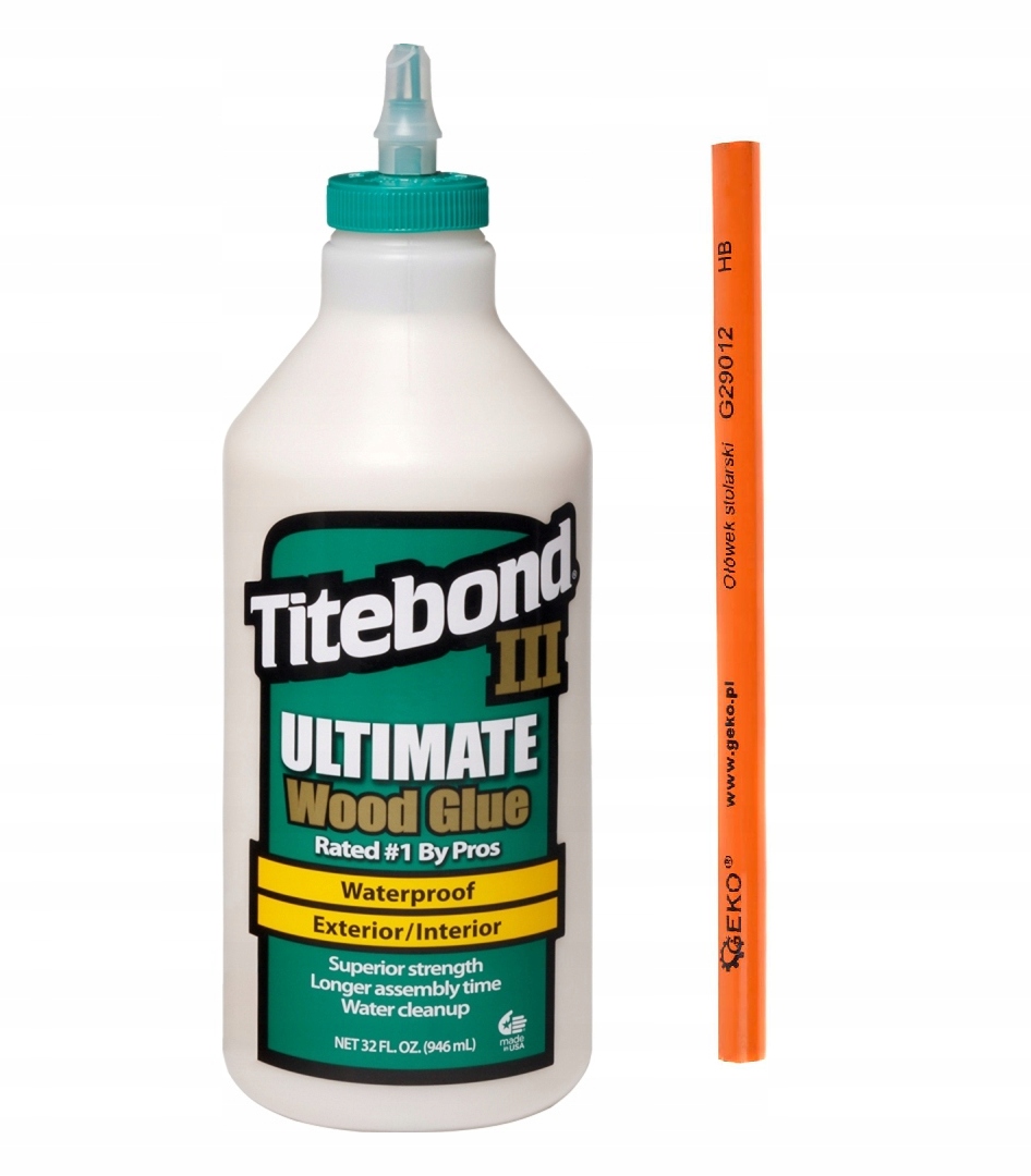 Lepidlo na dřevo D4 Titebond III Ultimate 946 ml Nové Dodání Čerstvé Dárek