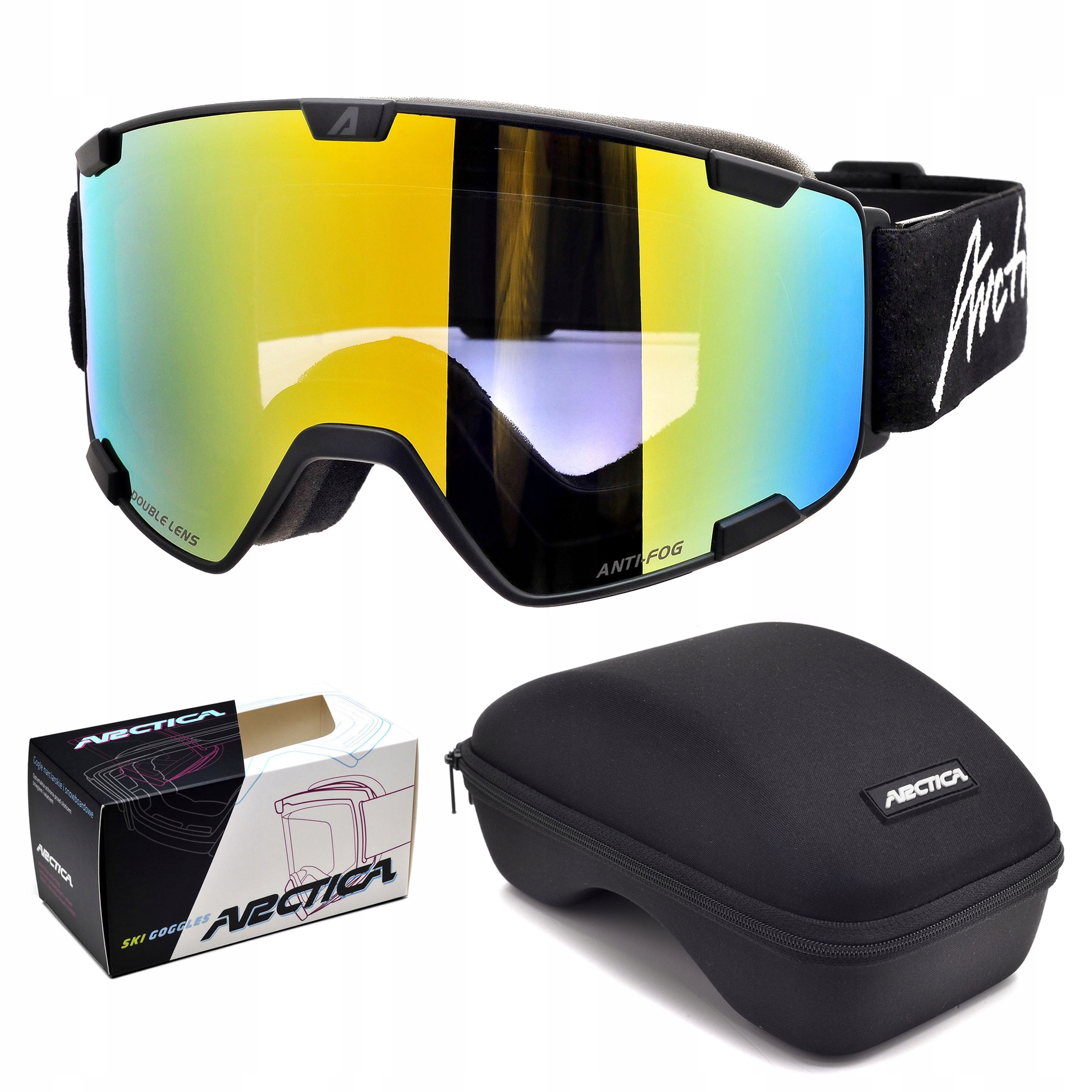 Nezamlžovací Lyžařské Brýle S Dvojitým Sklem Arctica G-107E Revo Pouzdro