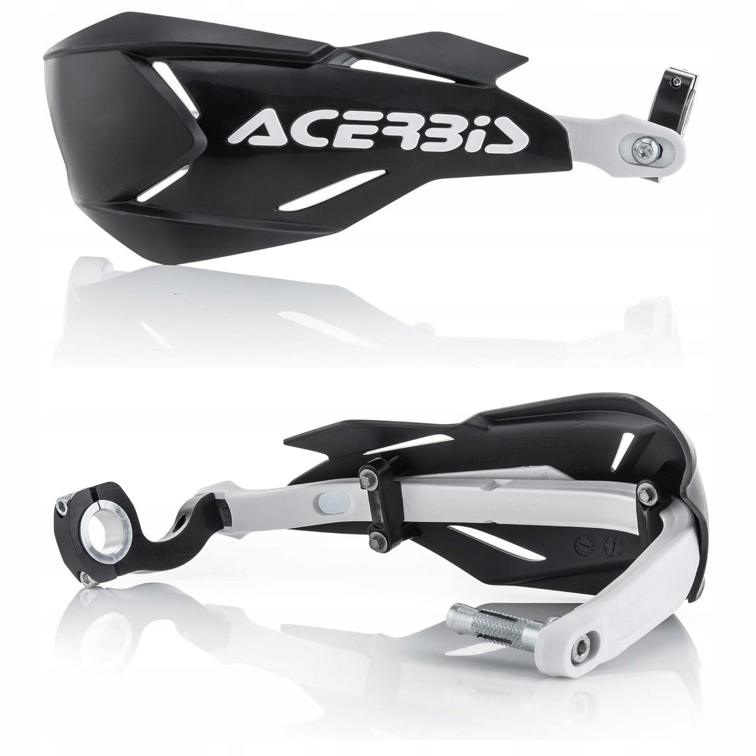 Enduro Crossové Chrániče Rúk Acerbis X-factory Univerzálne Čierne Pevné