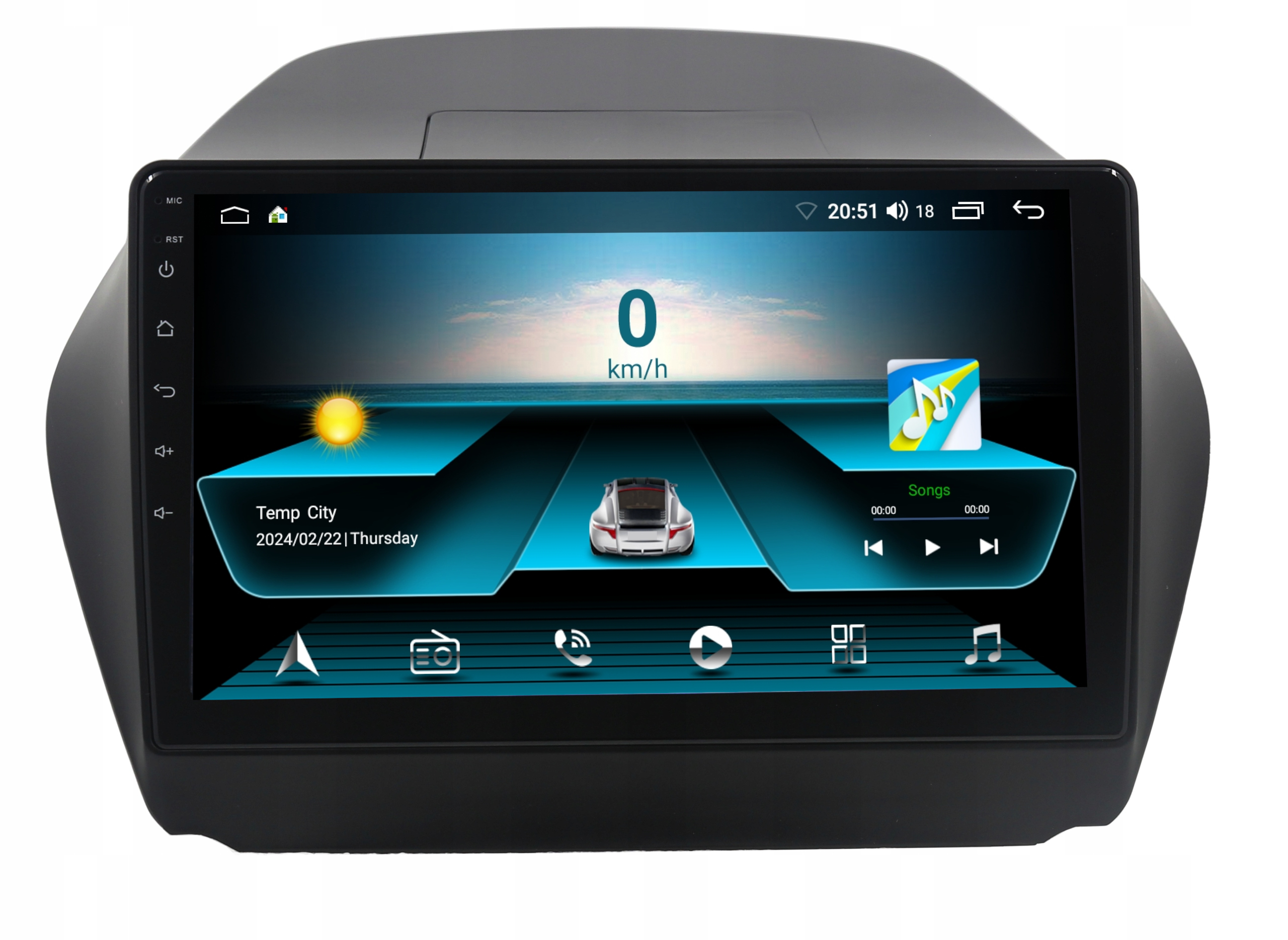 Radio Nawigacja Gps Hyundai IX35 2009-2015 Android Carplay 2/64 Gb