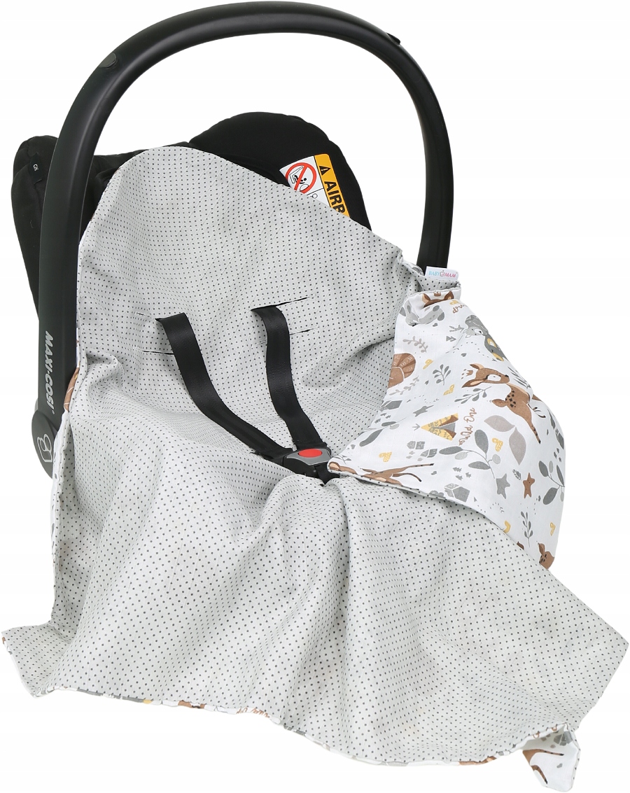 BABYMAM MUŚLINOWY OTULACZ KOCYK NOSIDEŁKA FOTELIKA Marka Babymam