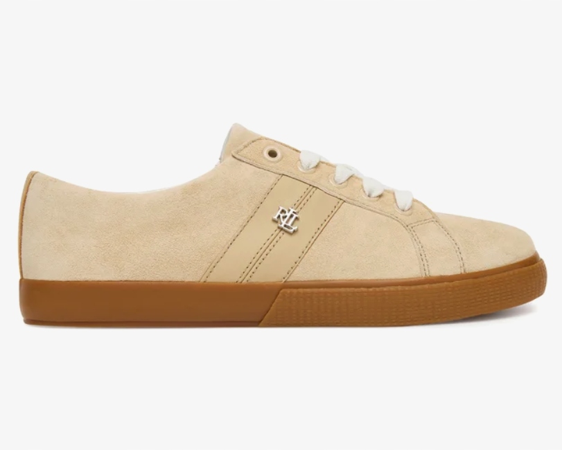 Lauren Ralph Lauren Tenisky Janson II 802868344004 Béžové semišové vel. 38