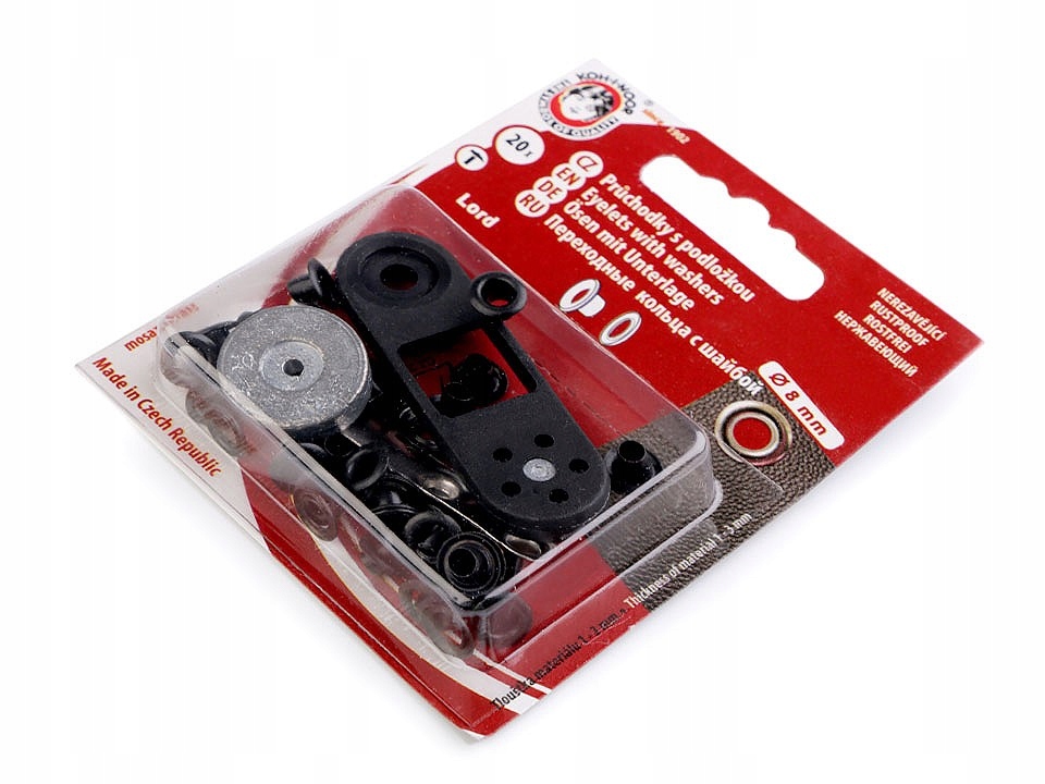 

Oczka metalowe wew.fi4 mm / zew.fi8 mm
