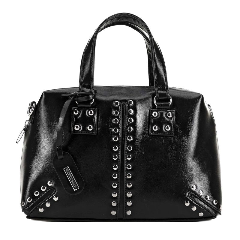 Černý kufřík se střapcem z ekologické kůže Wittchen 99-4Y-431-1