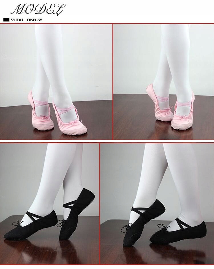 BALETKI BALERINKI BAWEŁNIANE DO TAŃCA r. 32 Długość wkładki wew. 19.5 cm