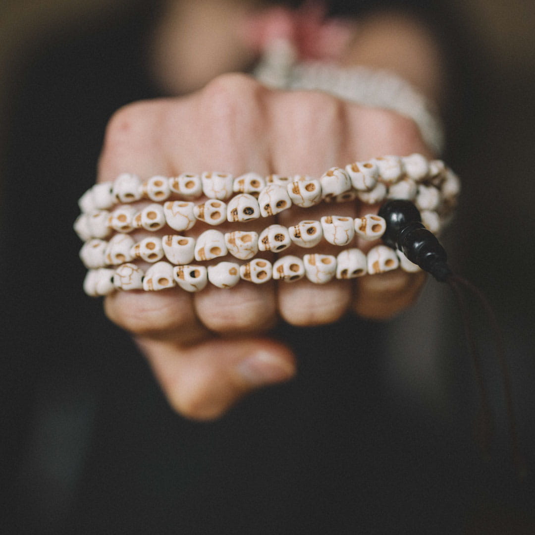 Mala buddhistická kost yaka 10