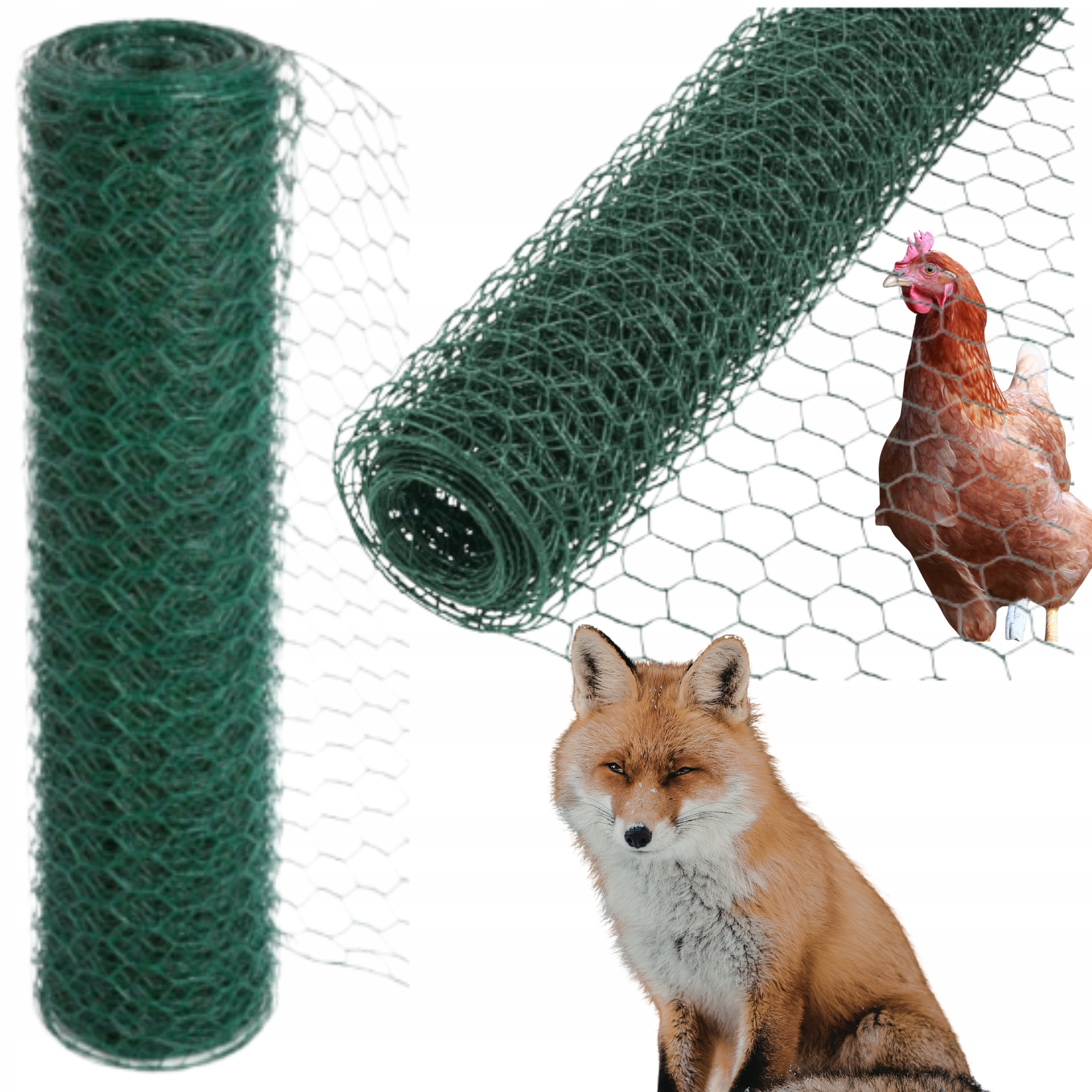 Chovatelská voliérová plotová síť 1 m x 25 m očko 25 mm potažená Pvc