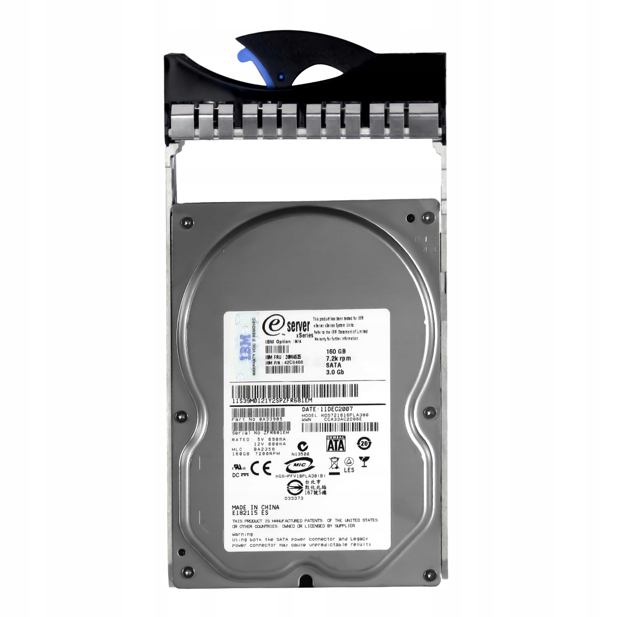 Ibm 39M4525 42C0466 160GB 7.2K 8MB Sata II 3.5'' HDS721616PLA380