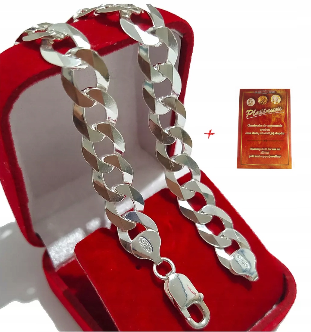 Hrubý Náramek Stříbrný Pánský Náramek Stříbro pr 925 11 mm/24 cm Pancíř