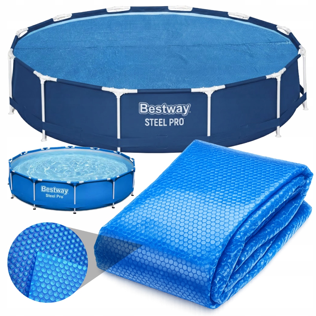 Mata fola solarno-termiczna nakrywa grzewcza basenu Bestway Steel Pro 366cm