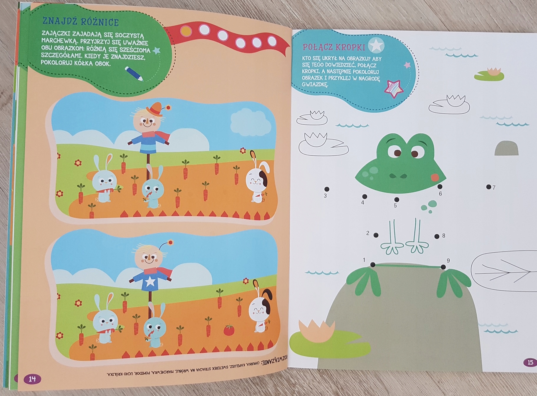 Pomysłowa Książeczka Przyroda Wokół Nas + Naklejki Stan opakowania oryginalne