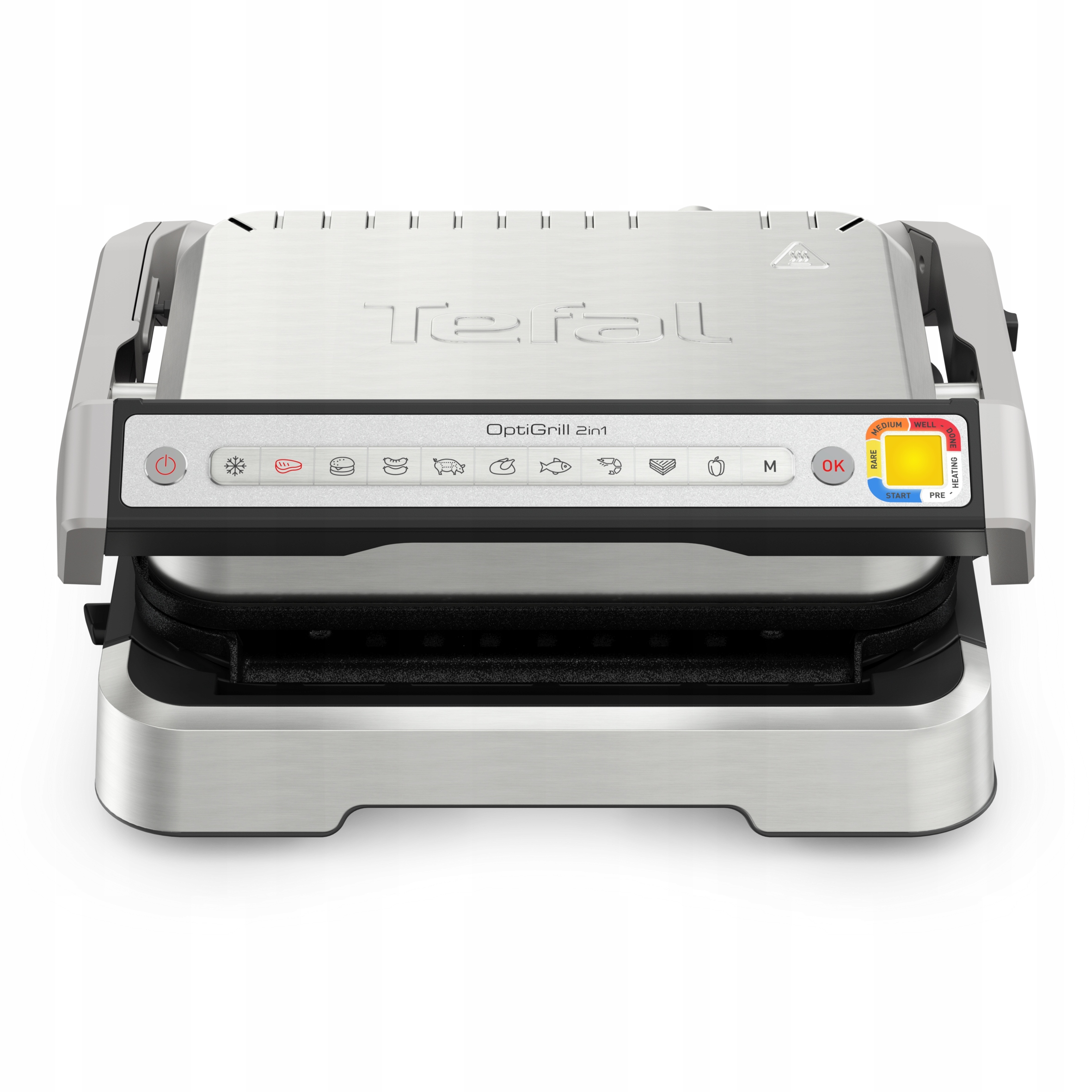 Składany grill elektryczny Tefal GC772D srebrny/szary 2100 W