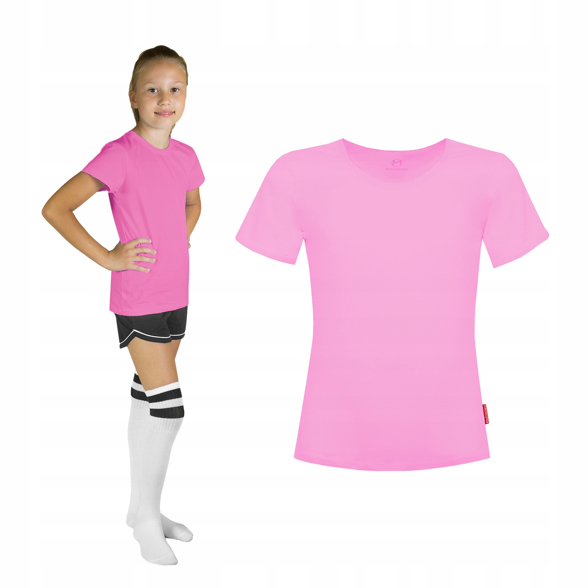 

T-shirt Dziewczęcy Bez Wzorów Marcinkowski 134 CM
