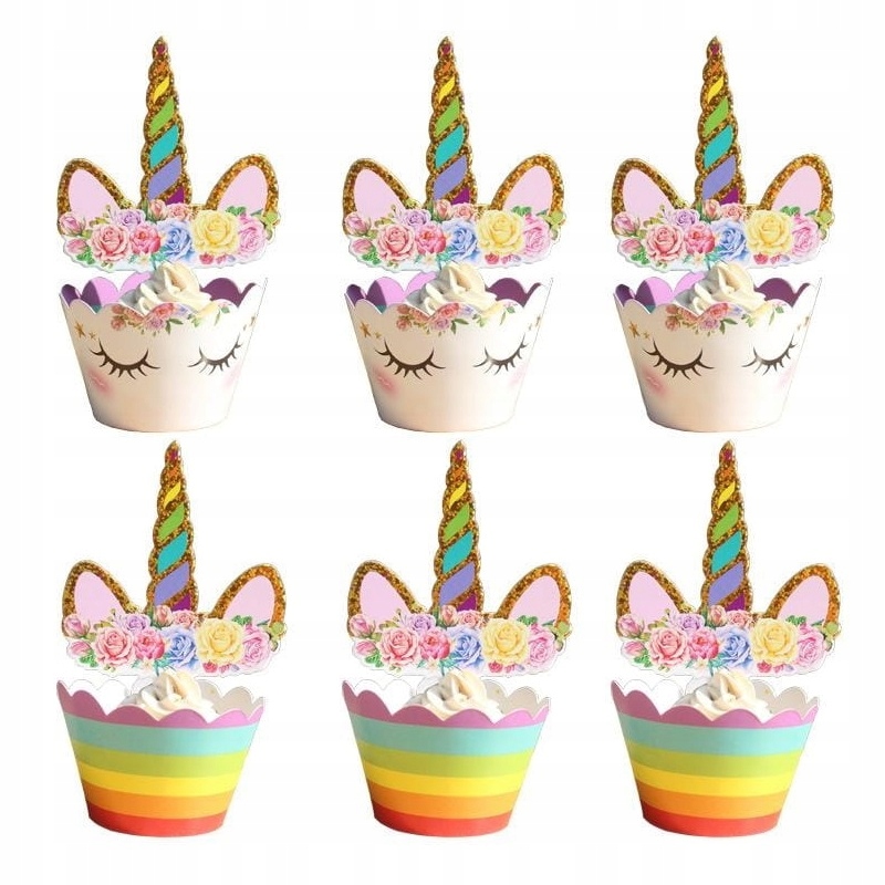 

Papilotki owijki Jednorożec Piki Unicorn 24szt