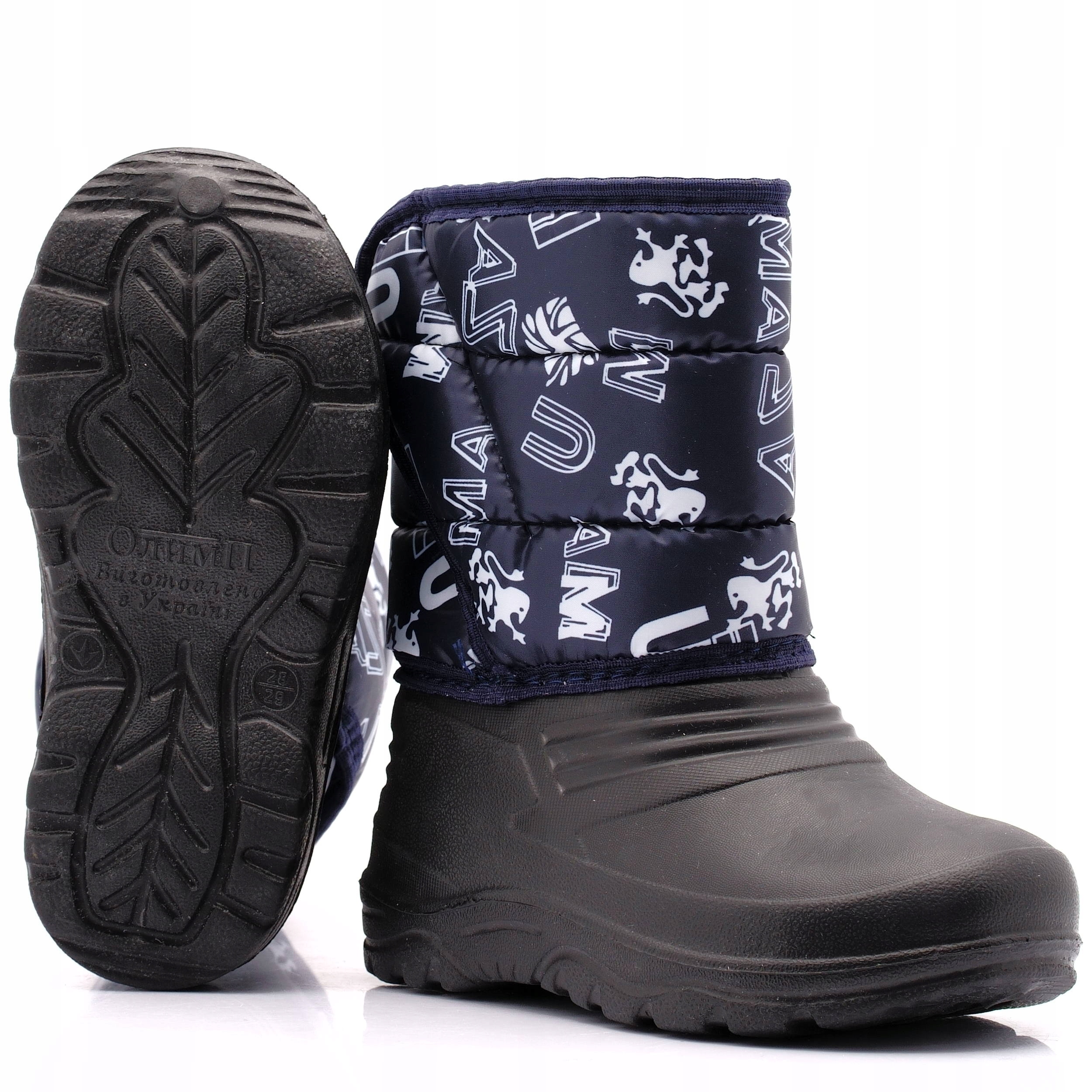 ŚNIEGOWCE BUTY OCIEPLANE KALOSZE DZIECIĘCE 30 Kod producenta DC-8/2 DARK BLUE