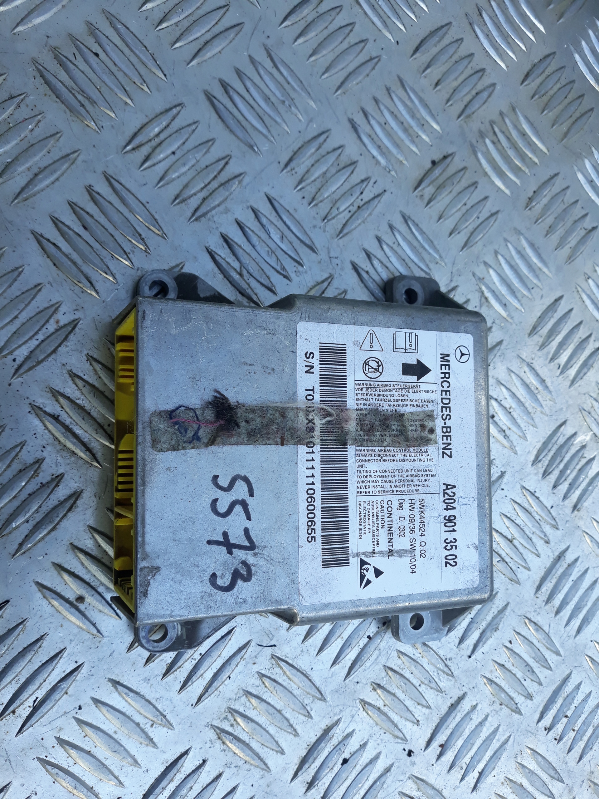 MERCEDES C KLASA W204 MODUŁ AIRBAG A2049013502