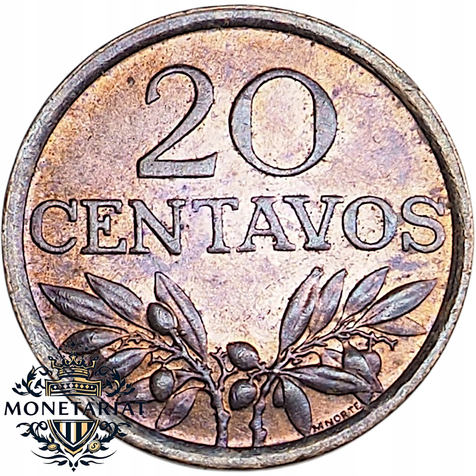 20 CENTAVOS 1972 PORTUGALIA