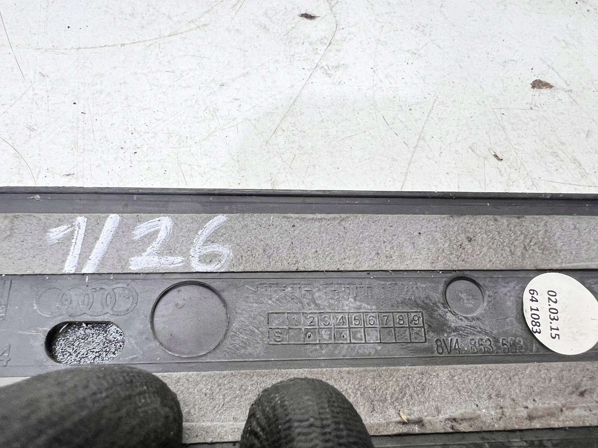 moulding threshold right rear part AUDI A3 8V4 SPORTBACK 8V4853558A 1/26