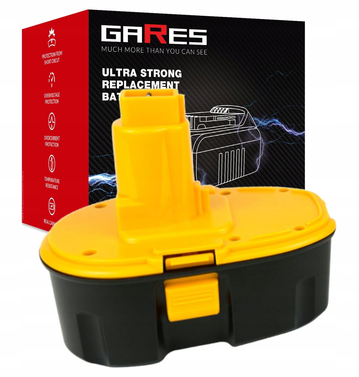 Akumulátor pro Dewalt DCG411KL DC987KB DC385 18V 3Ah
