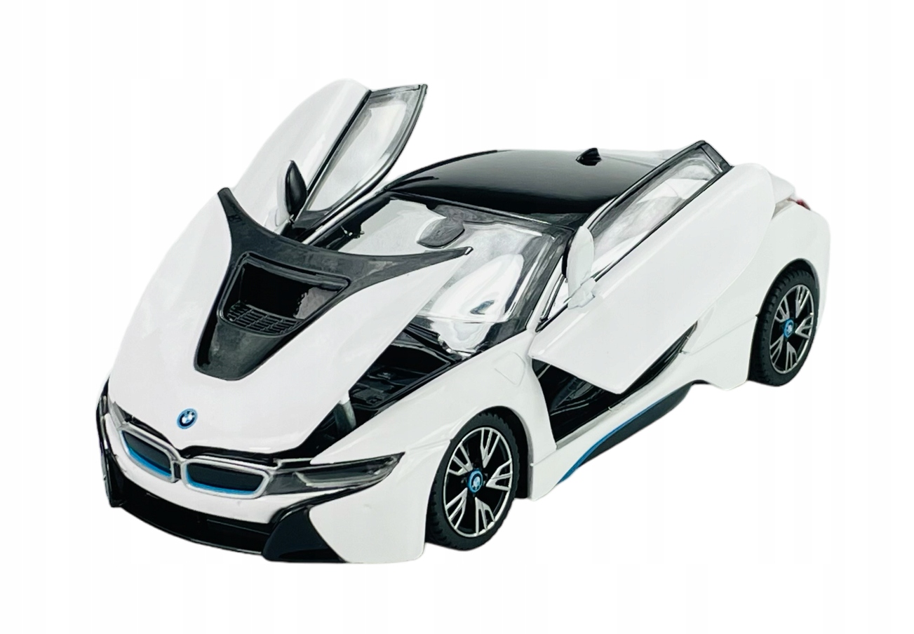 RASTAR BMW i8 BIAŁY 1:24 NOWY METALOWY MODEL Wiek dziecka 3 lata +