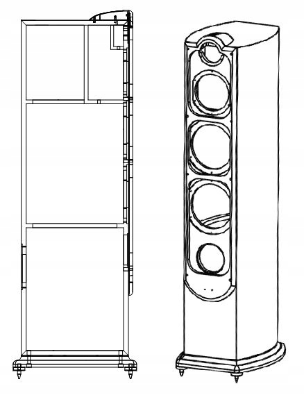 TAGA Harmony PLATINUM F-120 v2 Walnut Kolumna podłogowa para Marka TAGA Harmony