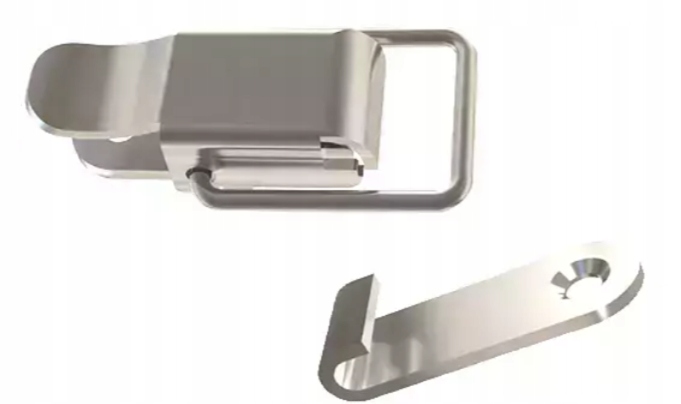 Zatrzask kolankowy 23,5x22mm Inox zapinany na długi uchwyt iMATX