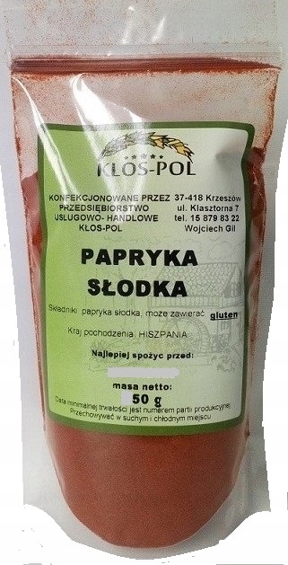 

Papryka Słodka 50G Kłos-pol