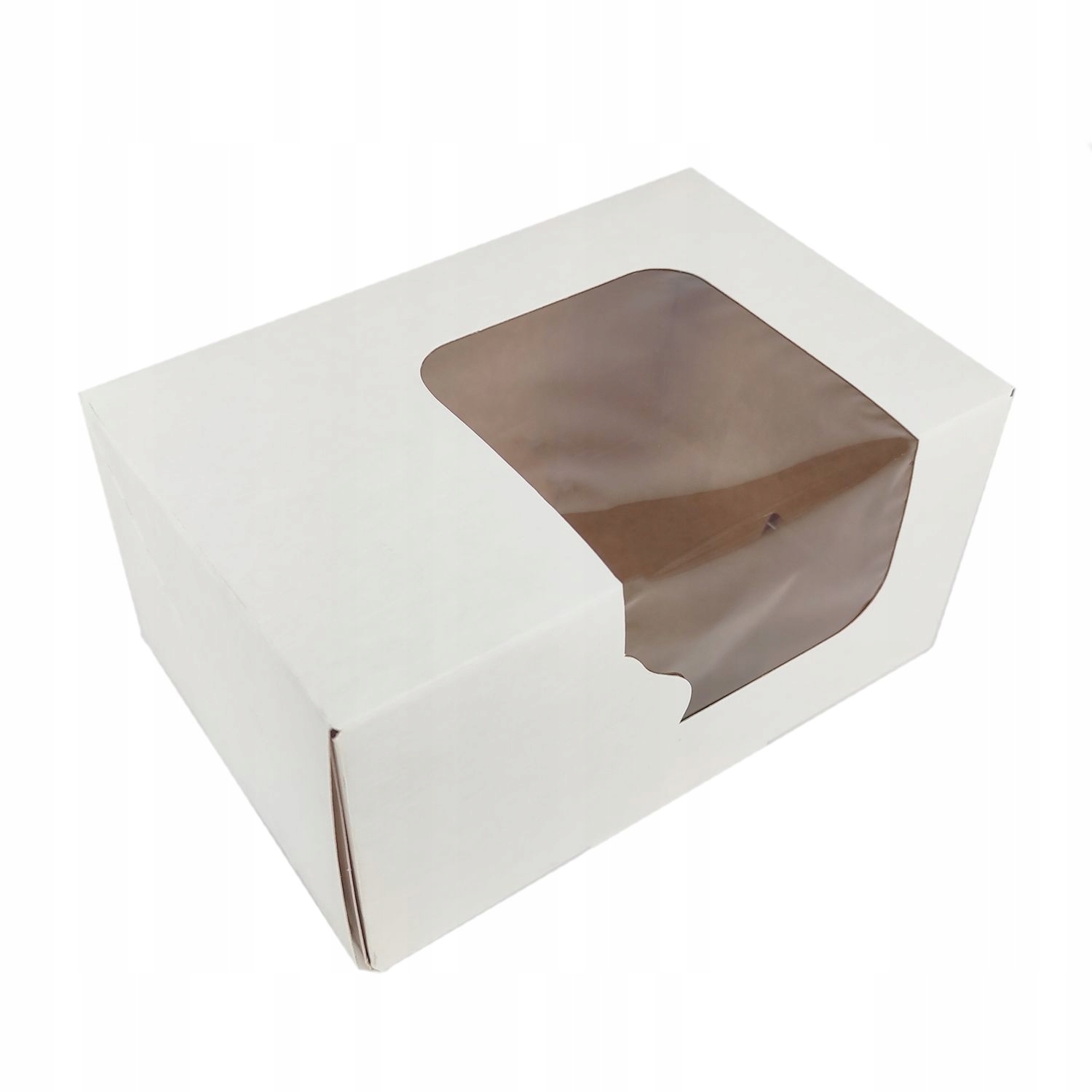 

Pudełko na tort z oknem białe, 16,5 x 11 x 8 cm