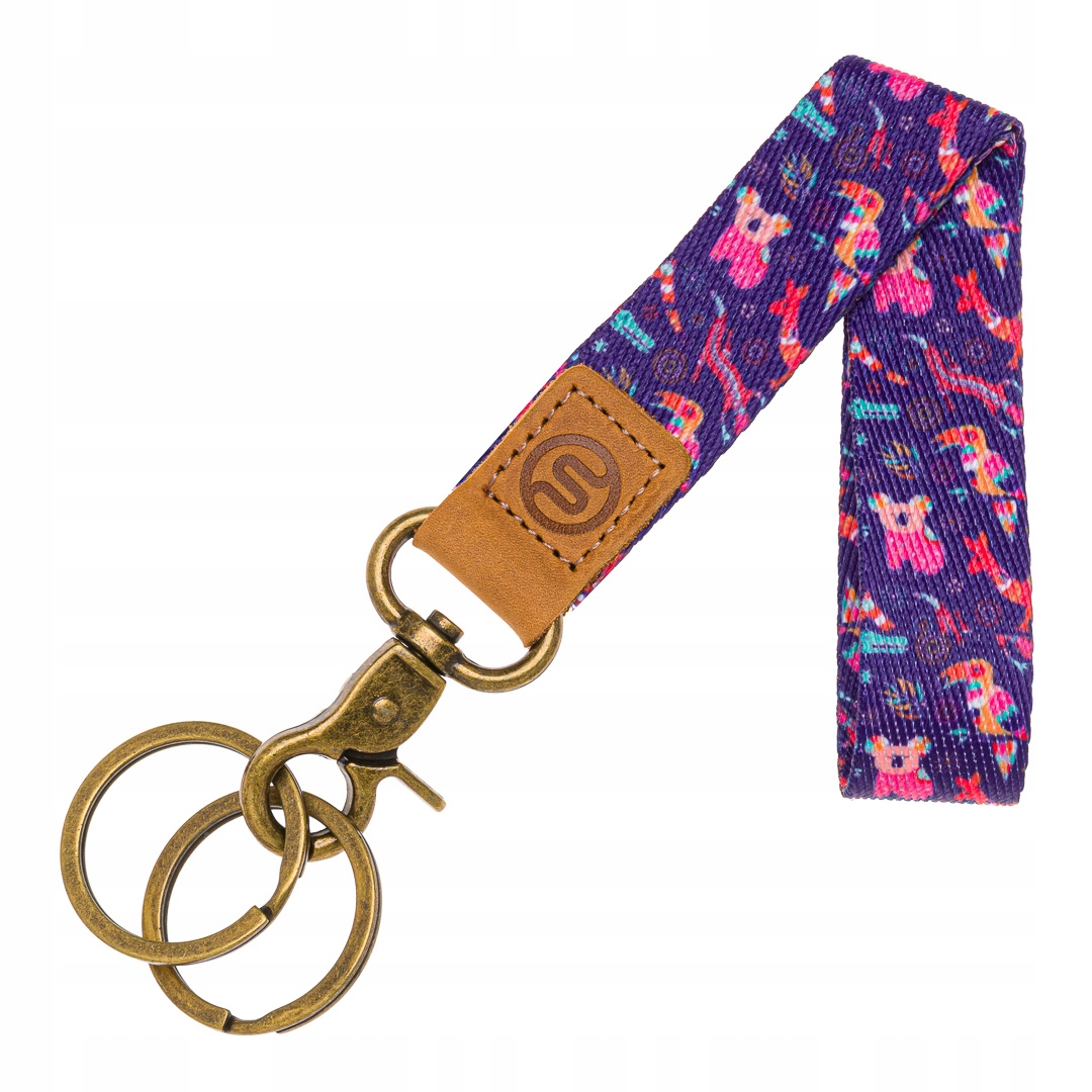 Smycz na klucze brelok skóra naturalna