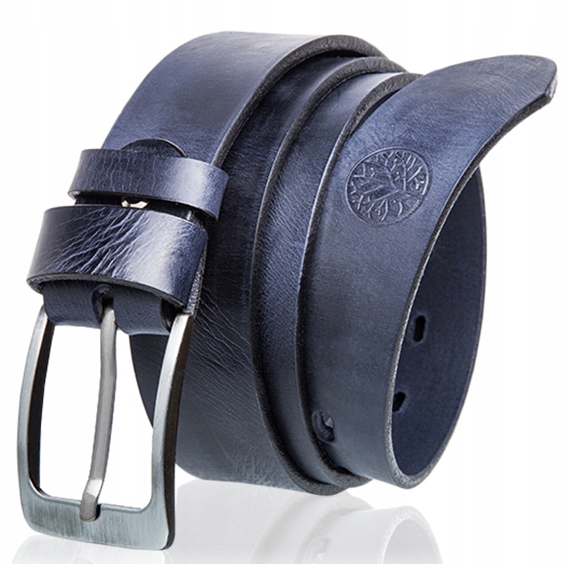 Pánský pásek Betlewski z pravé kůže s pevnou sponou, velikost 90