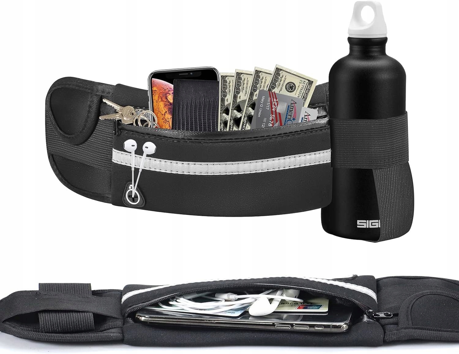 NERKA SASZETKA BIODROWA PAS DO BIEGANIA ETUI NA TELEFON DOKUMENTY Typ nerka