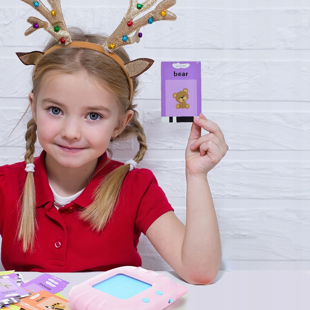 Zabawka do nauki Angielskiego dla 3 4 5 6 7 latka Materiał karton plastik