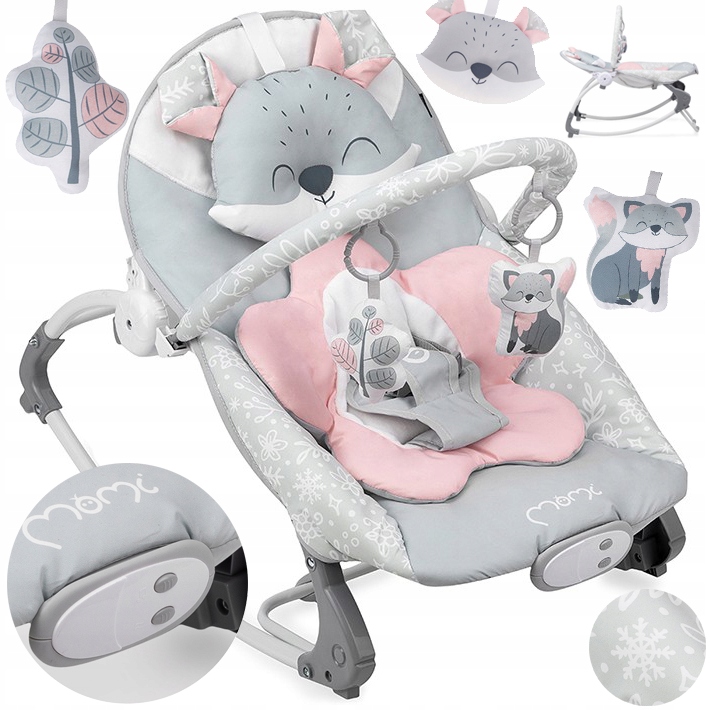 

Bujaczek Leżaczek 2w1 Momi Luis Wibracje+melodie