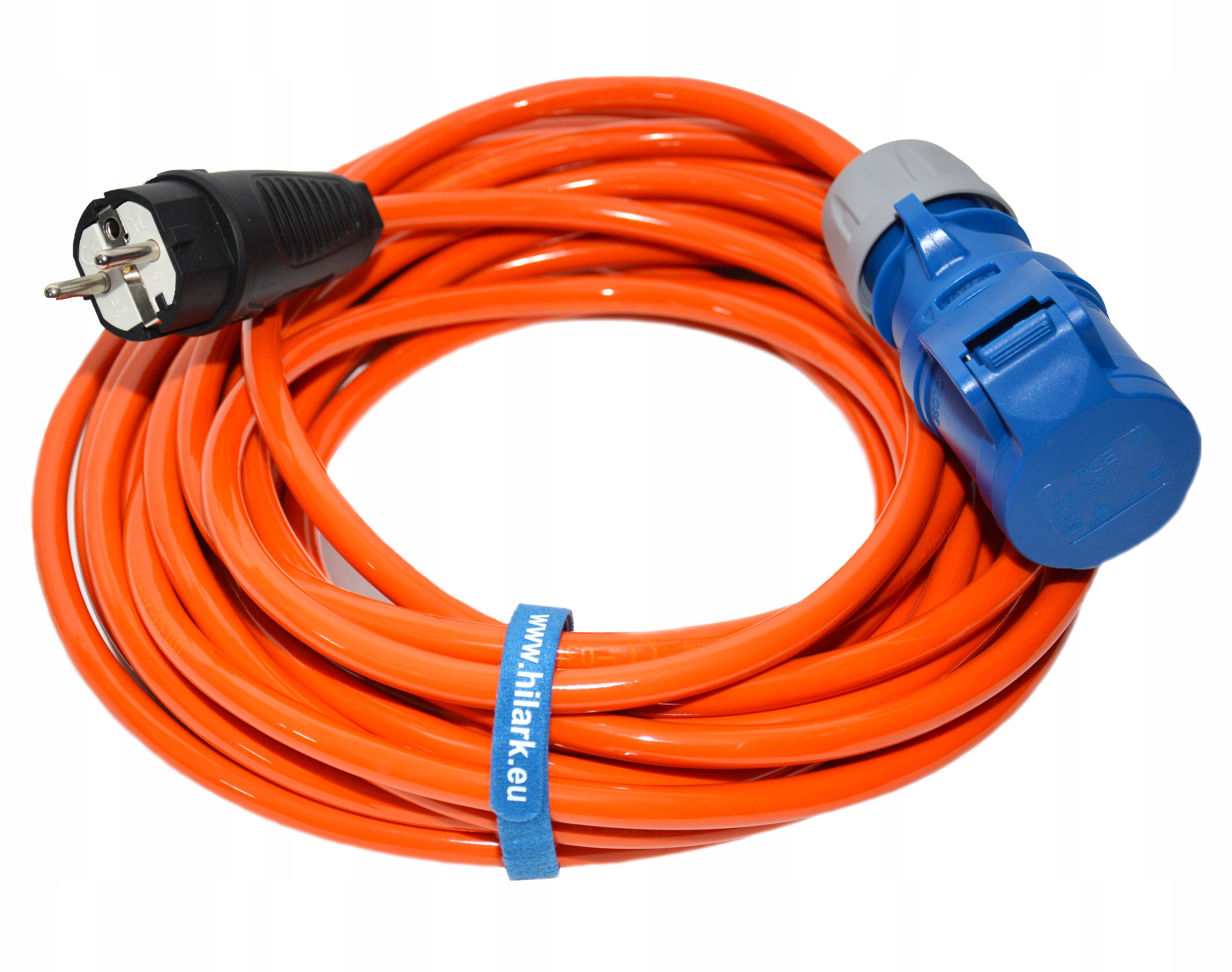 Predlžovací Kábel Adapter karavan H07BQ-F Pur 3x2,5 kempingová zásuvka Cee 45 m