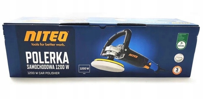 POLERKA SAMOCHODOWA 1200W NAKLADKA REGULACJA Power 1200 W