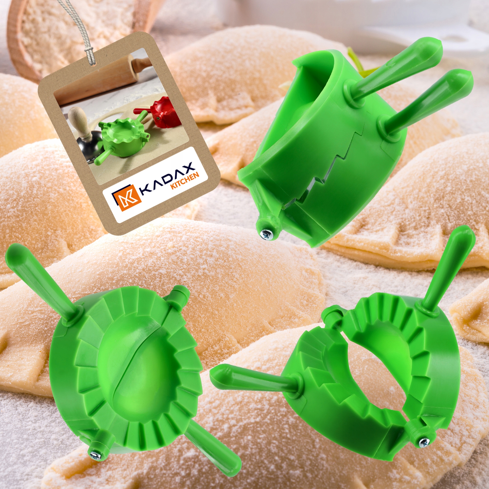 FORMA DO PIEROGÓW WYKRAWACZ FOREMKA DO LEPIENIA 2x Stan opakowania oryginalne