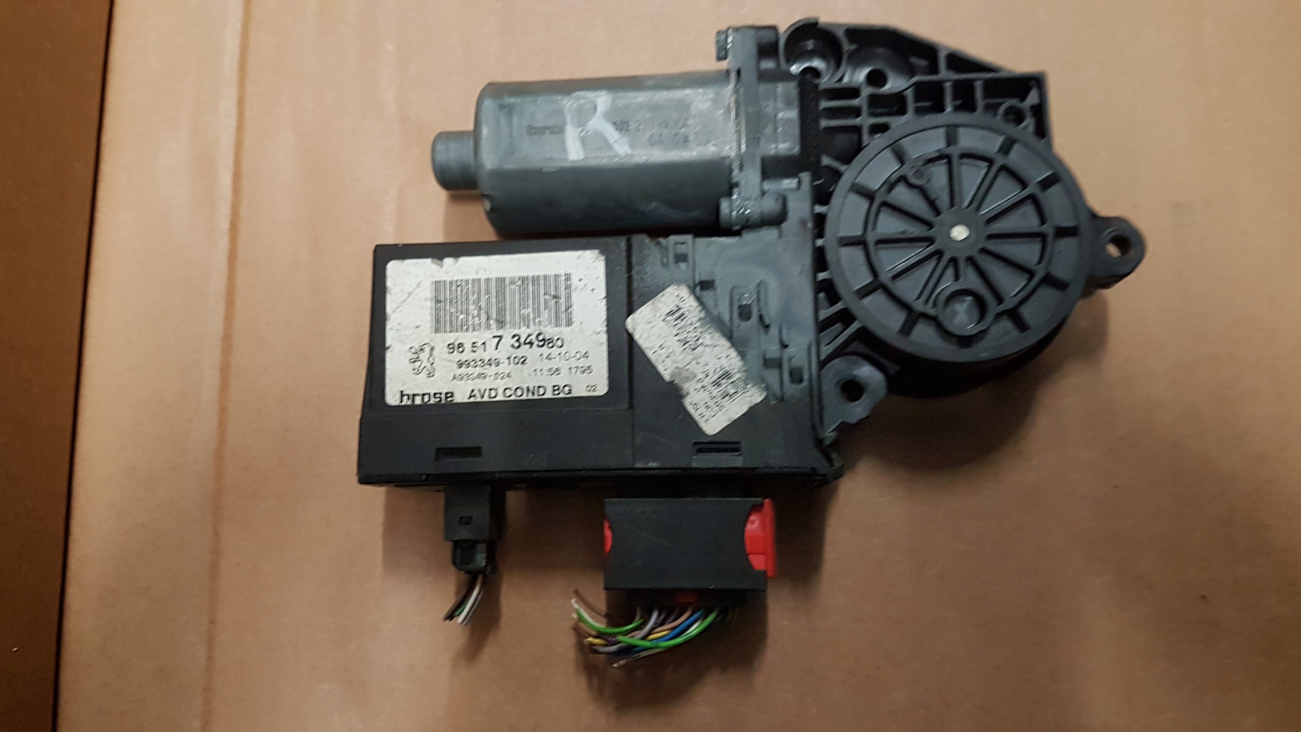mini motor windows R front PEUGEOT 307CC 9651734980