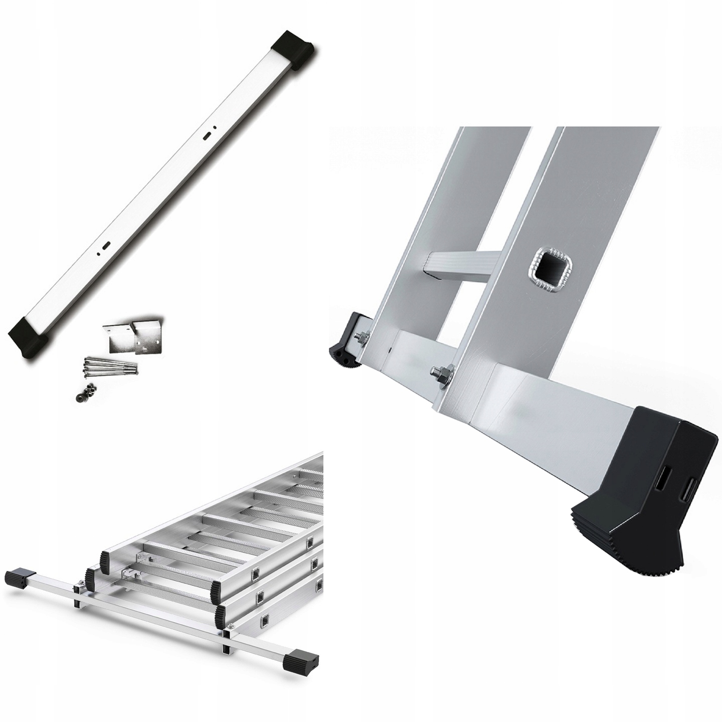 Hliníkový stabilizátor pro multifunkční žebříky 1100 mm (60x20) Drabest