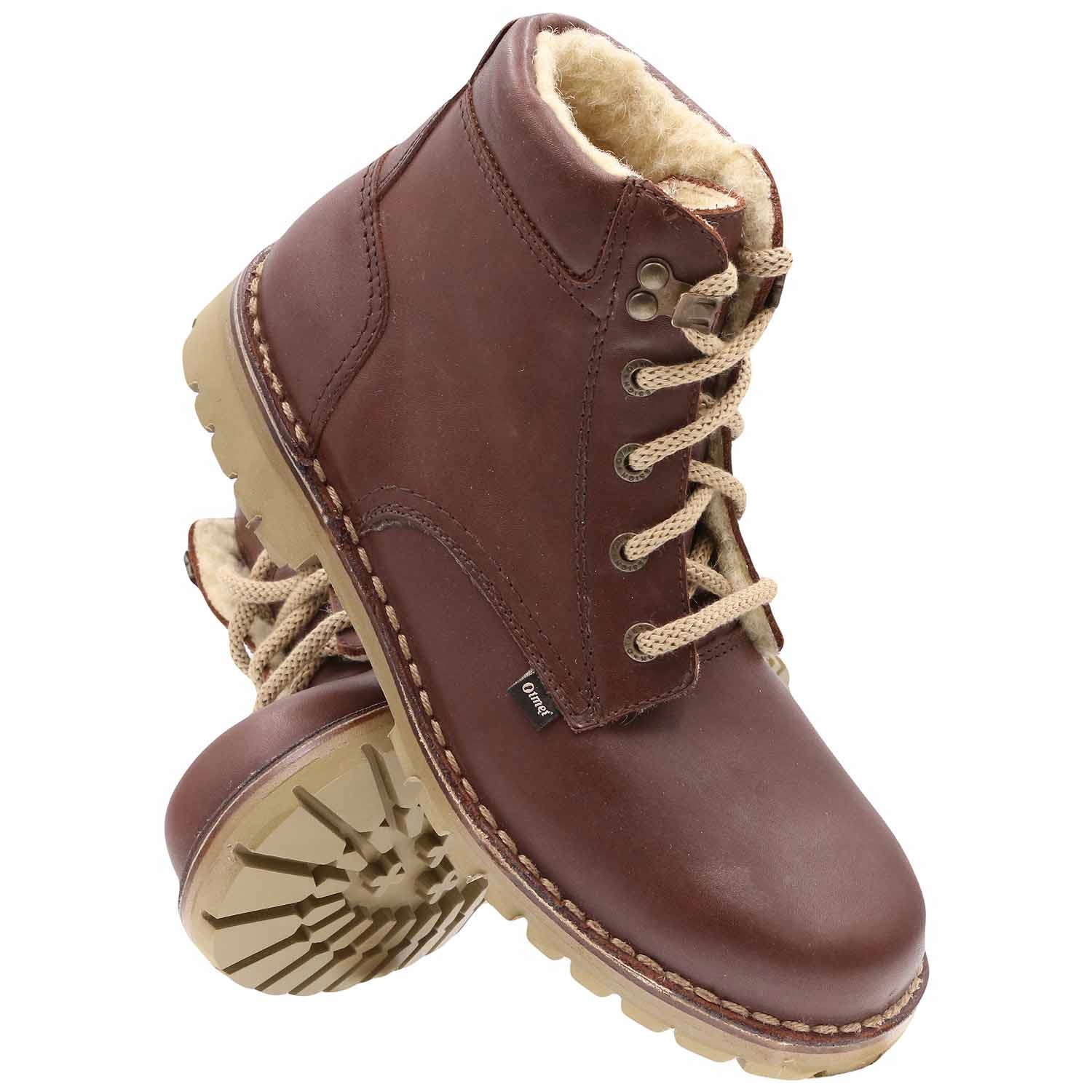 Otmęt zimní kožená obuv zateplená ovčí vlnou OT-420-DO euroobuv