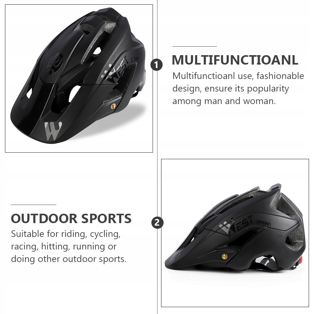 Ochrona kasku rowerowego na zewnątrz Marka bez marki