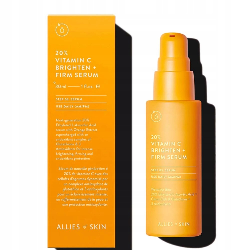 Allies of Skin 20% Vitamin C Rozjasňující a Zpevňující Sérum