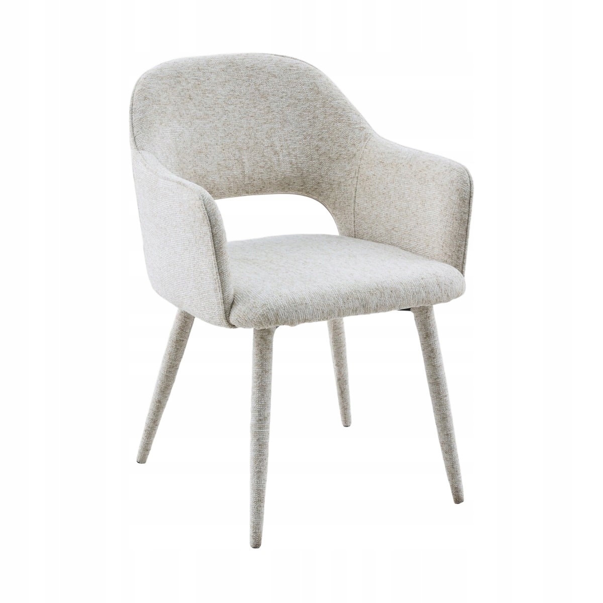 Křeslo Conte v béžové látce 55x62x85 cm Homla