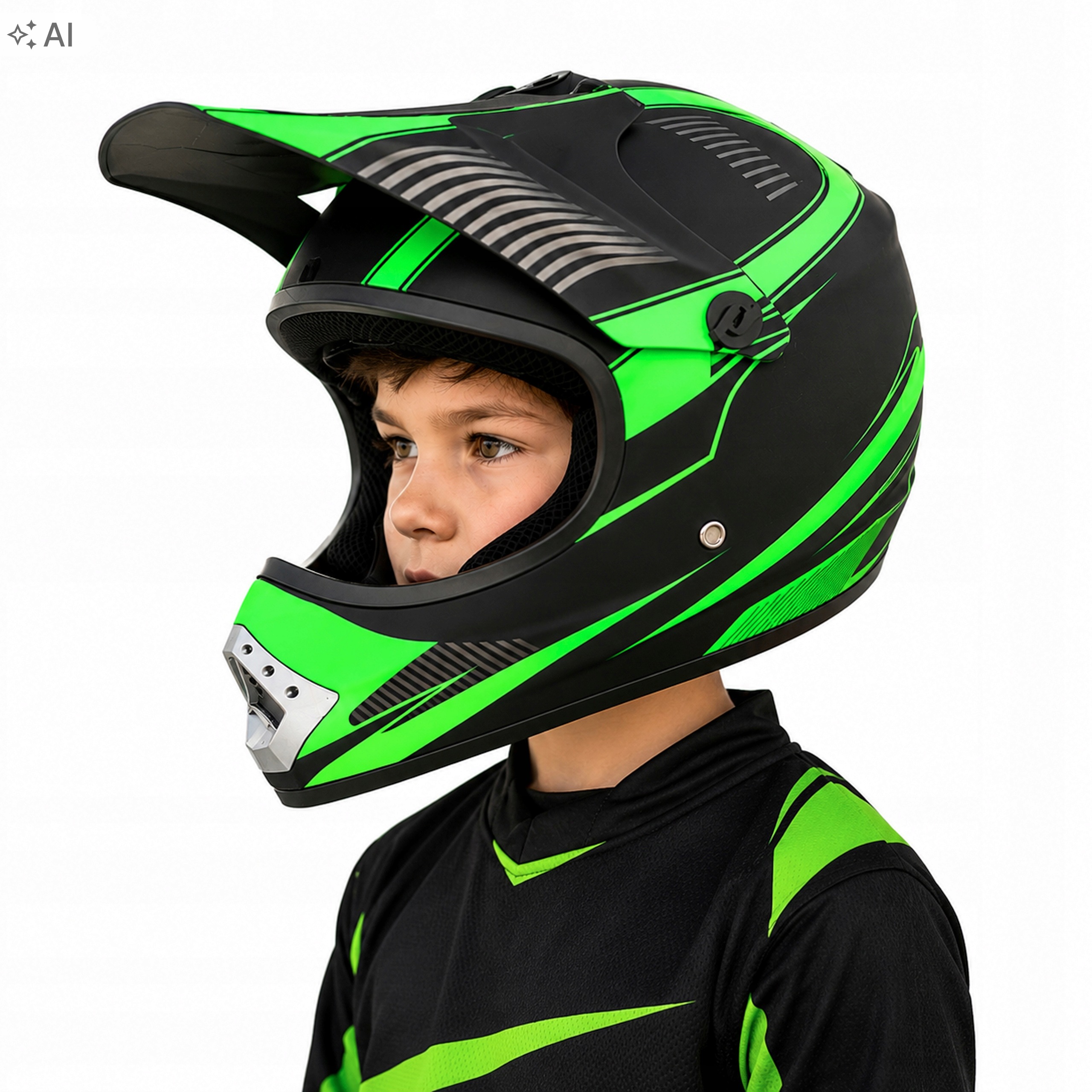 Dětská přilba Cross pro Enduro Quad Bmx Elektrická koloběžka Xs 51-52 cm