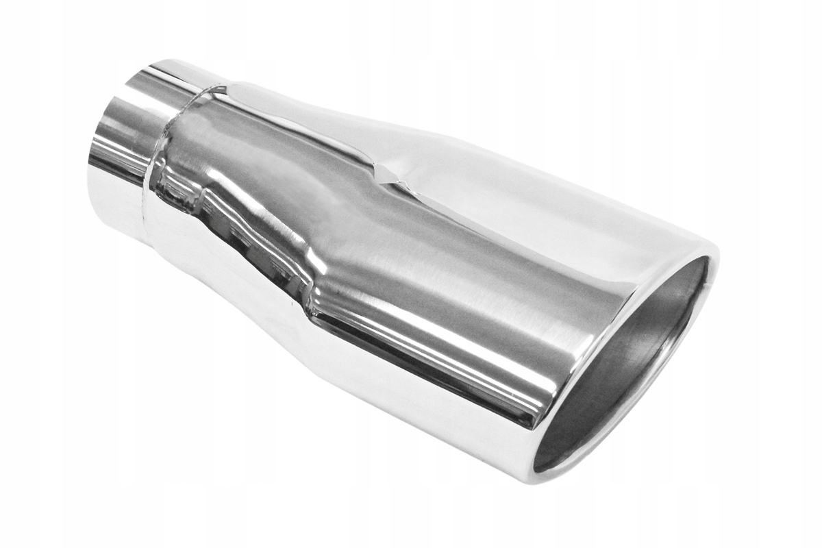 Koncovka tlmiča 115 x 83 mm, vstup 70 mm, leštená