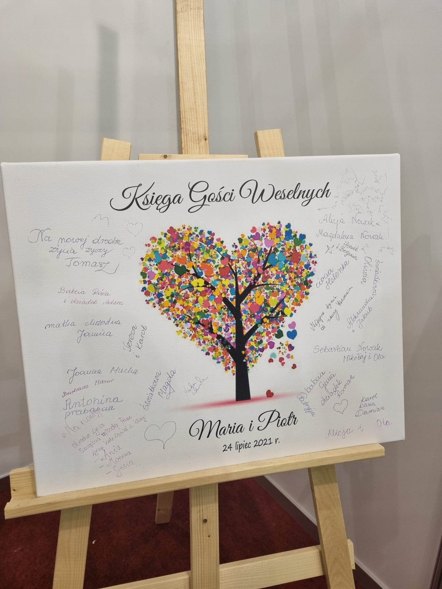 Księga gości na wesele obraz drzewo 70x100 Marka inny