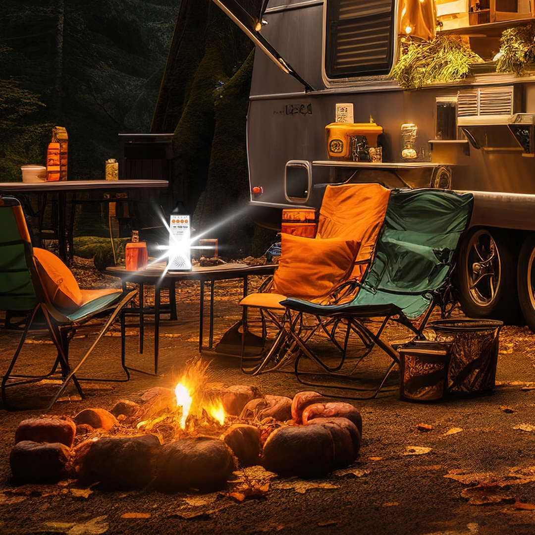 Lampa Solarna LED Kempingowa 5W Głośnik BLUETOOTH USB POWERBANK Latarka Model Kemp