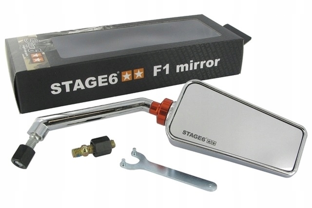 Lusterko Stage6 F1 Style M8 prawe chrom