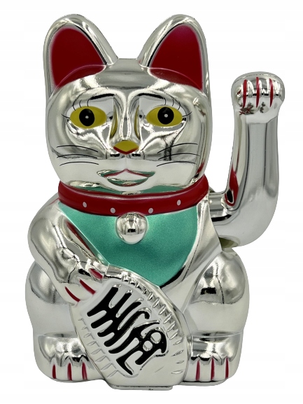 

Kotek szczęścia, lucky cat maneki neko, na baterie